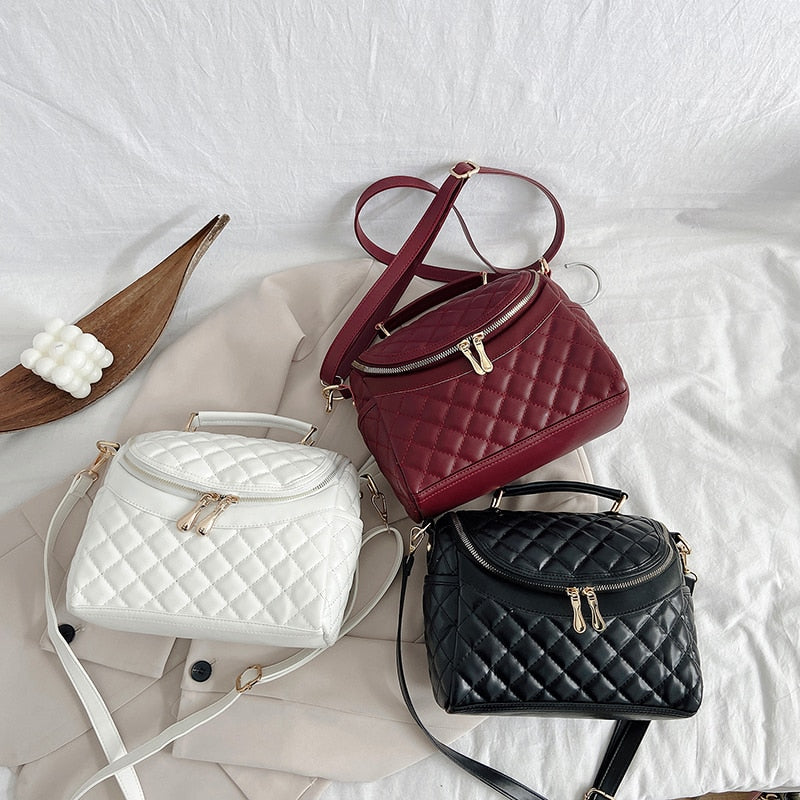 Fashion Crossbody Bags for Women 2021 New Soft PU Leather Luxury Designer Handbag Casual Bucket Bag Ladies Purses And Handbags