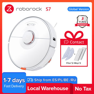 2021 newest Roborock S7 robot vacuum cleaner for home sonic mopping ultrasonic carpet clean alexa mop lifting upgrade for S5 max