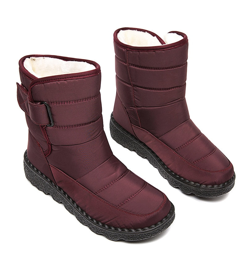 Women Boots Mid-Calf Winter Shoes For Women Snow Boots Casual Watarproof Platform Heels Botas Mujer 2022 New Winter Boots Female