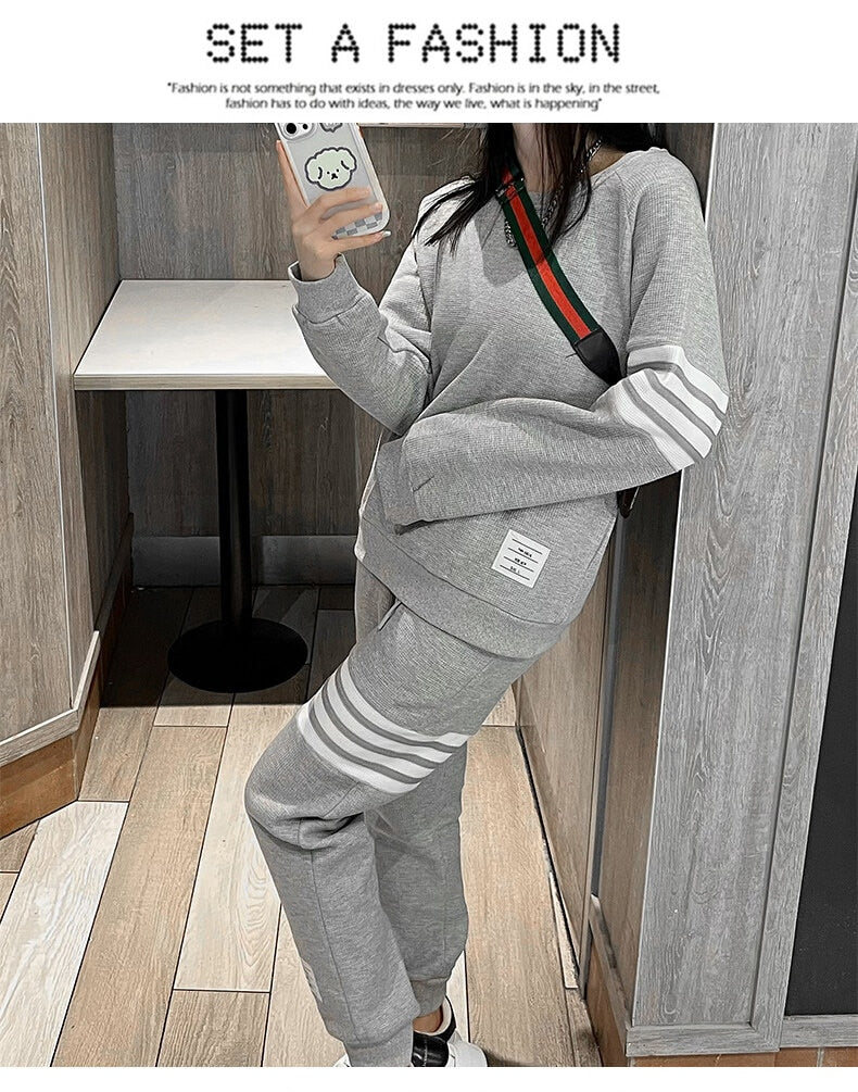 women Tracksuit Winter Warm Set Fleece Hoodies for Men Brand Thicken Hoodie + Pants couples Suits Male Clothing plus size