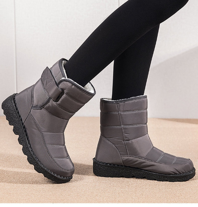 Women Boots Mid-Calf Winter Shoes For Women Snow Boots Casual Watarproof Platform Heels Botas Mujer 2022 New Winter Boots Female