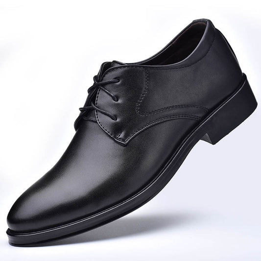 Leather Shoes Business Dress Shoes All-Match Casual Shock-Absorbing Wear-Resistant Footwear Chaussure Homme