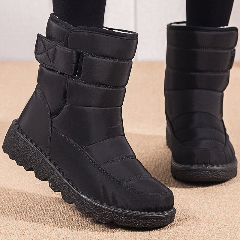 Women Boots Mid-Calf Winter Shoes For Women Snow Boots Casual Watarproof Platform Heels Botas Mujer 2022 New Winter Boots Female