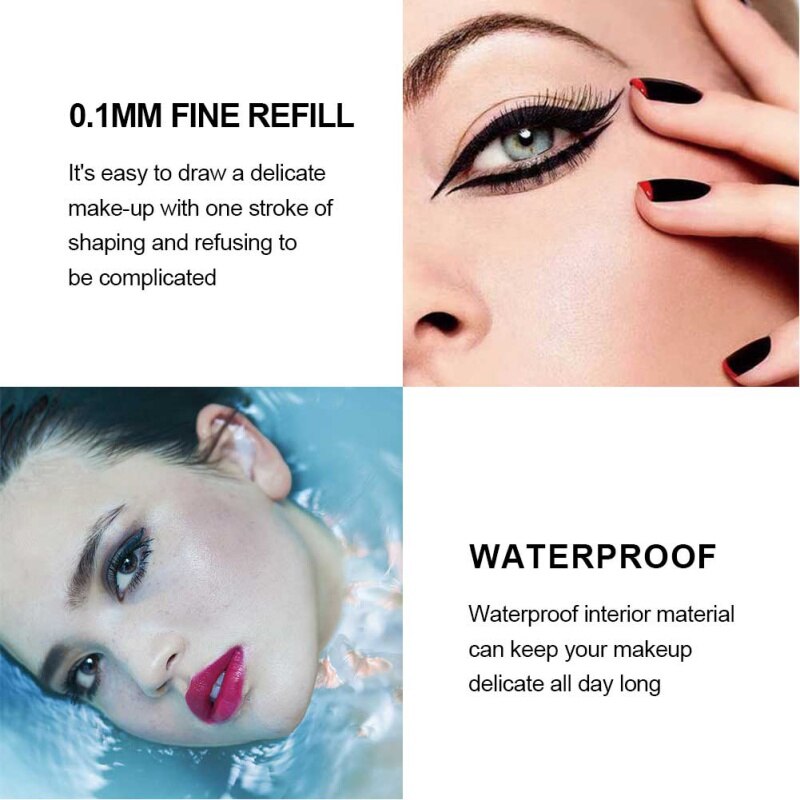 Recommend Waterproof Eyeliner Pencil Long-lasting Liquid Eye Liner Pen Pencil