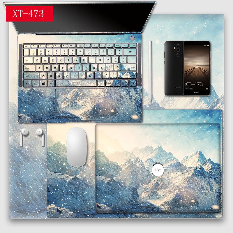 PVC Labtop Decal Laptop Stickers for Lap Top Cover Screen Border Keyboard Protection Decal For Huawei Matebook x Pro Skin E D