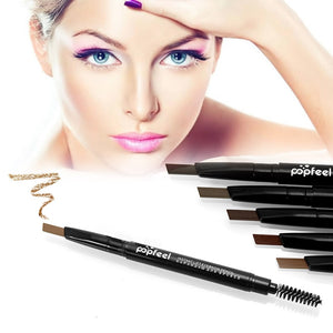 Popfeel 5 Colors Waterproof Eyebrow Pencil Long Lasting Not Blooming Easy To Color Eye Brow Pen Make Up Beauty Tools TSLM1