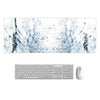 80x30cm Large Marble Desk Pad Mouse Pad Chill Gamer Waterproof Leather kawaii Desk Mat Computer Keyboard Table Decoration Cover