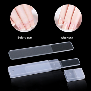 (With box) Crystal Glass Nail Files Women Men Foot Care Manicure Nail Care for Shine Nails Clear Nail Buffer Nail Polish Make