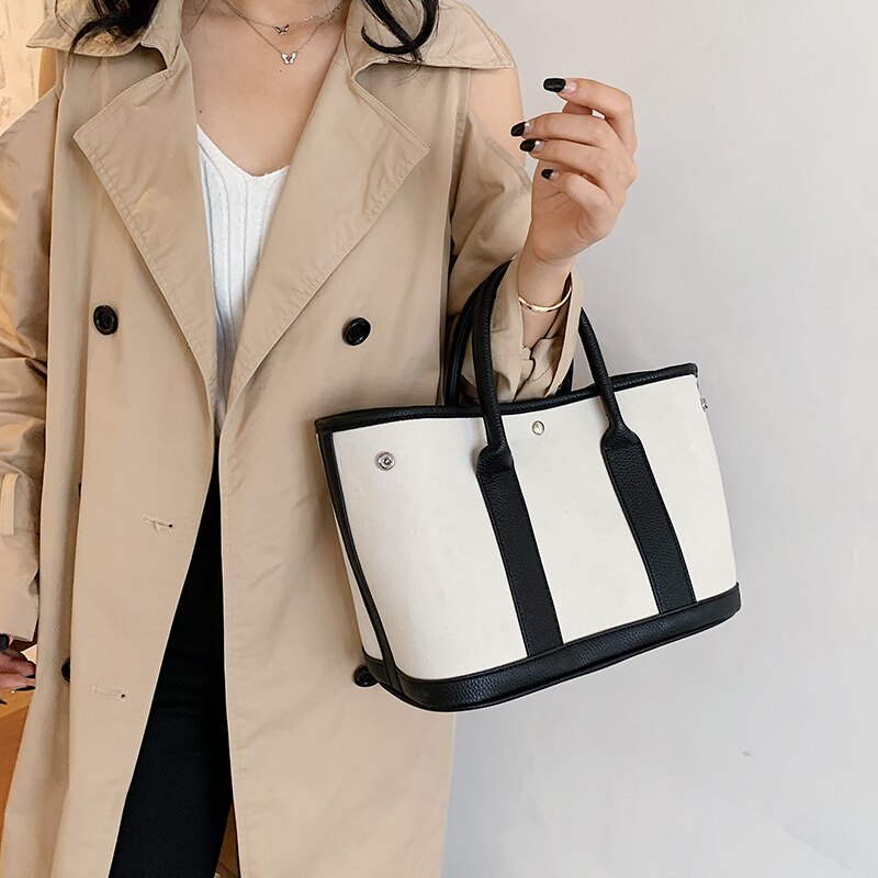 Luxury Canvas Handbags Women Small Tote Bags Fashion Designer Ladies Shoulder Bag High Quality Female Handbag Messenger Bags New