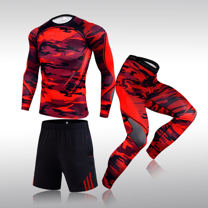 Gym Men's Running Fitness Sportswear Athletic Physical Training Clothes Sports Suits Workout Jogging Rashguard Husband