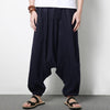 INCERUN Streetwear Harem Pants Men Hip-hop Drop Crotch Cotton Joggers Wide Leg Pants Trousers Men Chic Loose  Pantalones Hombre