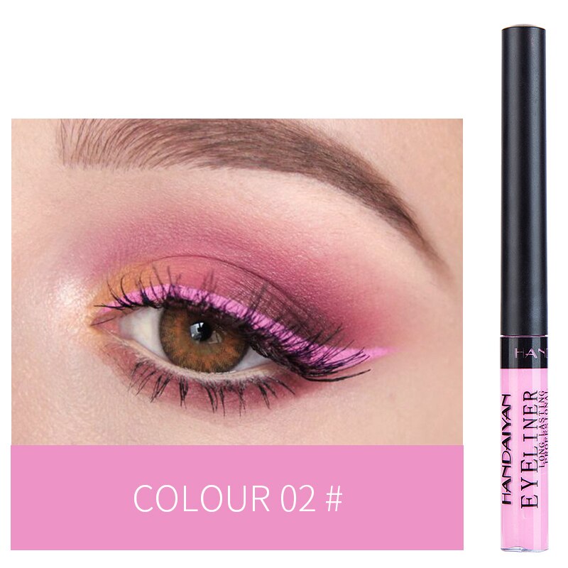 Metallic Shiny Smoky Eyeliner Party Waterproof Liquid Eyeshadow Eye-catching Long-lasting Makeup Eyes Beauty Cosmetic TSLM