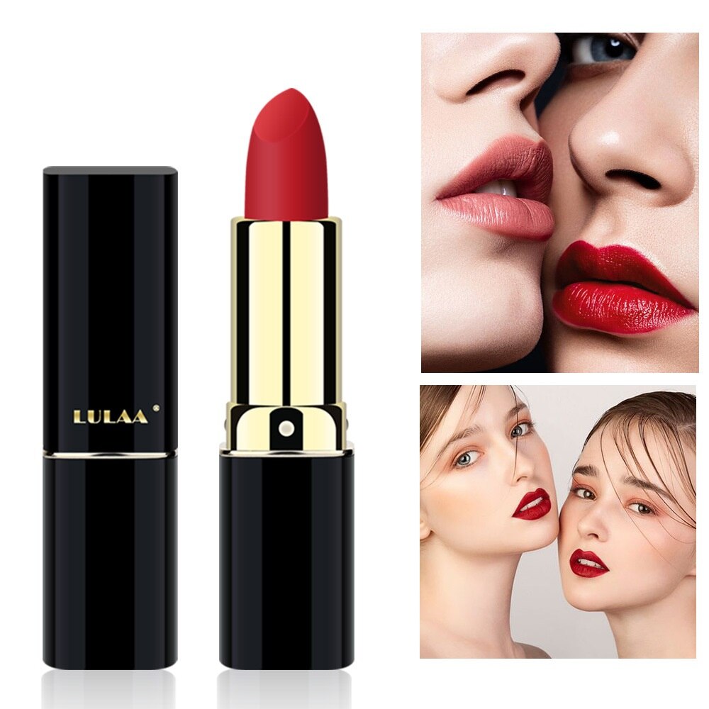 Profession Makeup Matte Lipstick Lip Glaze Waterproof Long Lasting Lips Gloss Sexy Red Lip Makeup Lipsticks Not Easy To Lip Balm