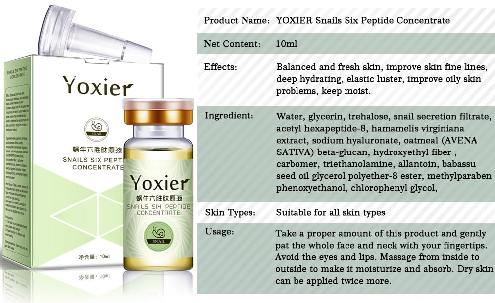 Yoxier Collagen  Eye Cream Face Cream Face Serum Anti-Aging Remove Eye Bag Lifting Firming Fine Lines Facial Skin Care Set