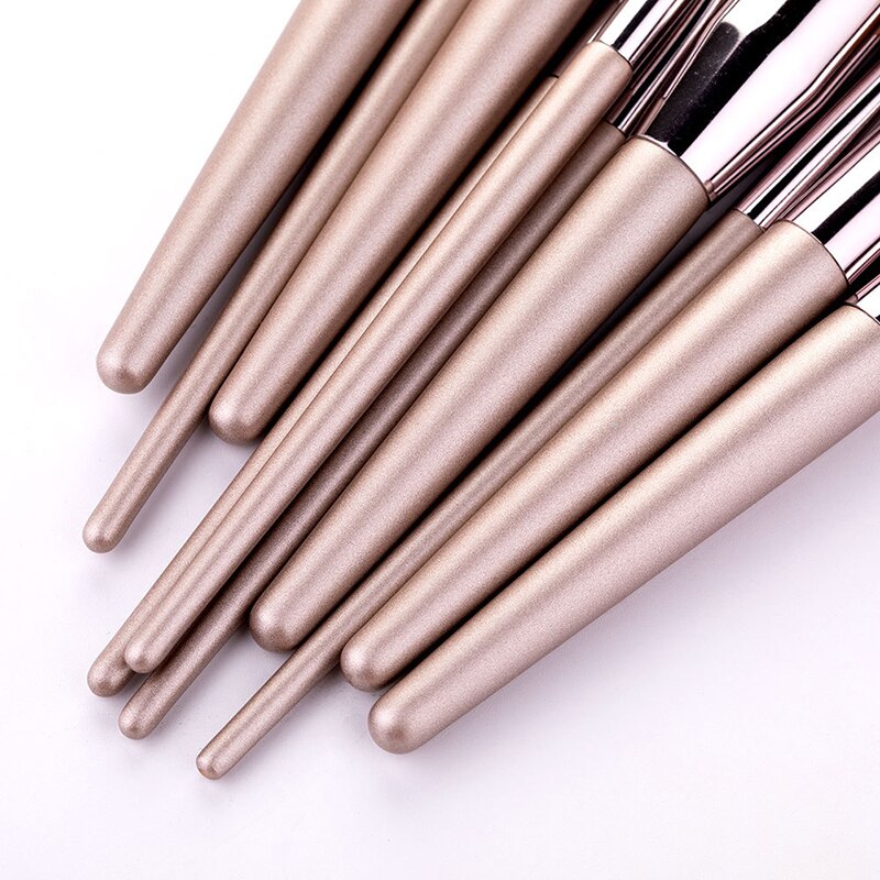 2020 New Champagne Makeup Brushes For Foundation Powder Blush Eyeshadow Concealer Lip Eye Make Up Brush Cosmetics Beauty Tools