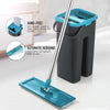 Drop Shipping Magic Microfiber Cleaning Mops Free Hand With Bucket Flat Squeeze Flexible Automatic Home Kitchen Floor Cleaner