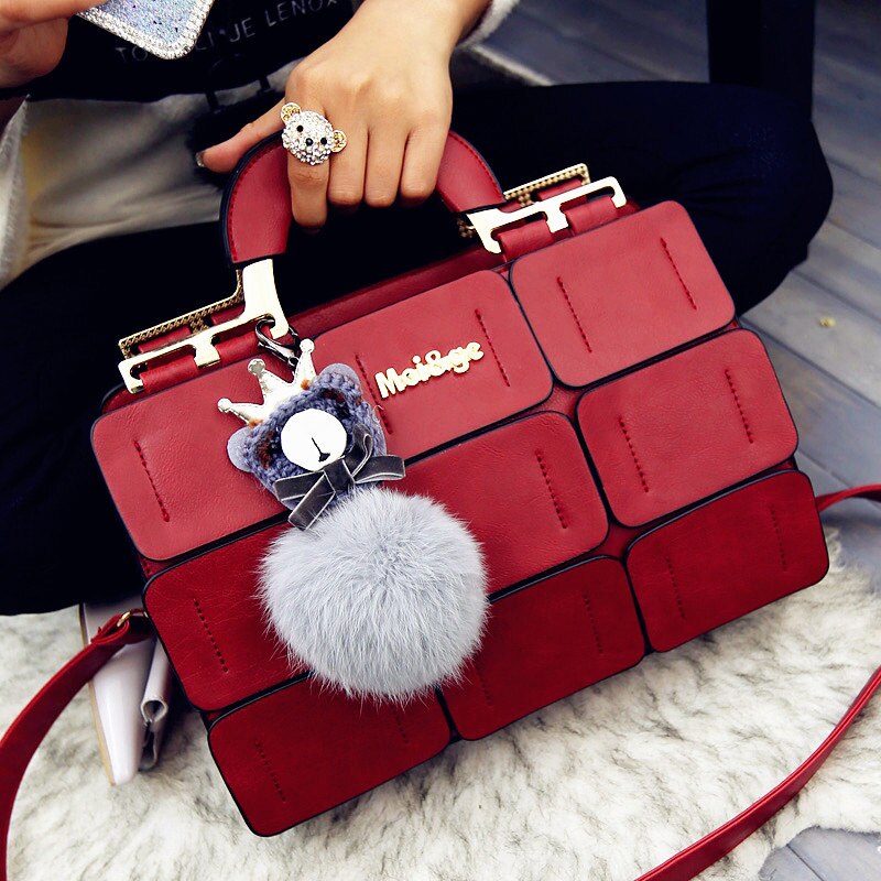 2019 Fashion Women's shoulder bag PU leather totes purses Female leather messenger crossbody bags Ladies handbags High capacity