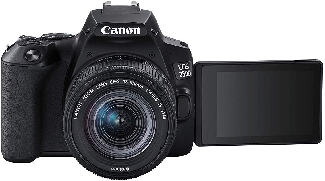 Canon Camera EOS 250D DSLR Digital Camera With EF-S 18-55mm F4-F5.6 STM Lens