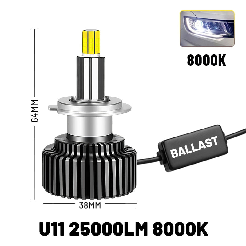 CARLITEK H11 H1 H7 Led Headlight Bulb For Auto 9012 9005 9006 H8 H9 H4 Car Lights Universal HB4 HB3 Lamps 360° Super 6000K 8000K