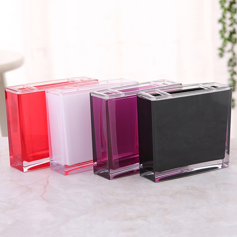 4Pcs/Set Bathroom Accessories Sets Plastic Square And Round Soap Dish Cups Lotion Bottle Soap Dispenser For Bathroom