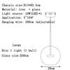Modern minimalist clothing store bar counter ball glass chandelier restaurant staircase light creative personality spherical bub