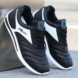 New Men's Shoes Fashion Leather Non-Slip White Shoes Casual Sports Shoes Men's Round Toe Low-Top Comfortable Running Shoes 2021