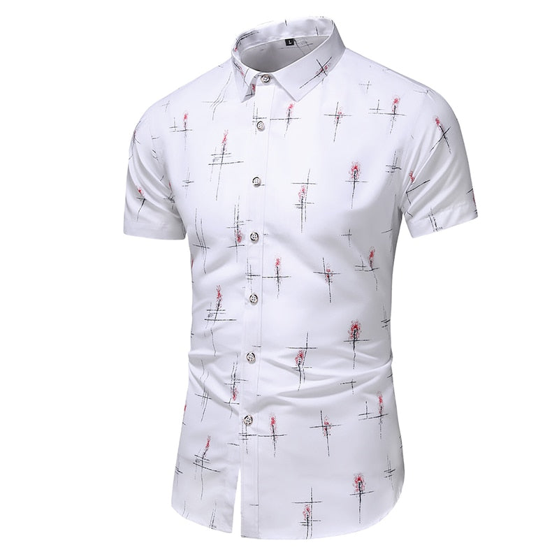 Fashion 9 Style Design Short Sleeve Casual Shirt Men's Print Beach Blouse 2022 Summer Clothing Plus Asian Size M-XXXL 4XL 5XL