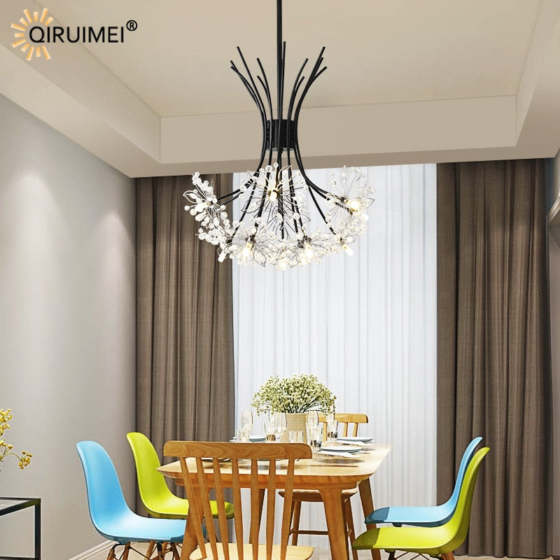 Dimmable Holding Flowers Deco Fixture Modern LED Chandeliers Lights Living Dining Room Bedroom Hall Hotel Lamps Indoor Lighting