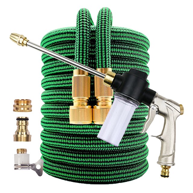 Retractable Hose Extensible Garden Hose Shrinks Flexibele Tuinslang Irrigation Computer Car Wash Water Pipe Spray Washing Foam