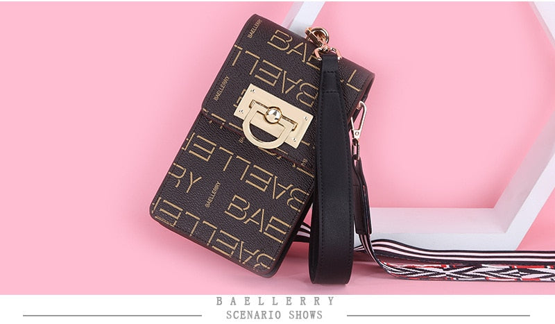 baellerry Ladies Purse Long Print Pocket Crossbody Bag Messenger Wallet Cell Phone Bags Card Holder Coin Pocket women handbags