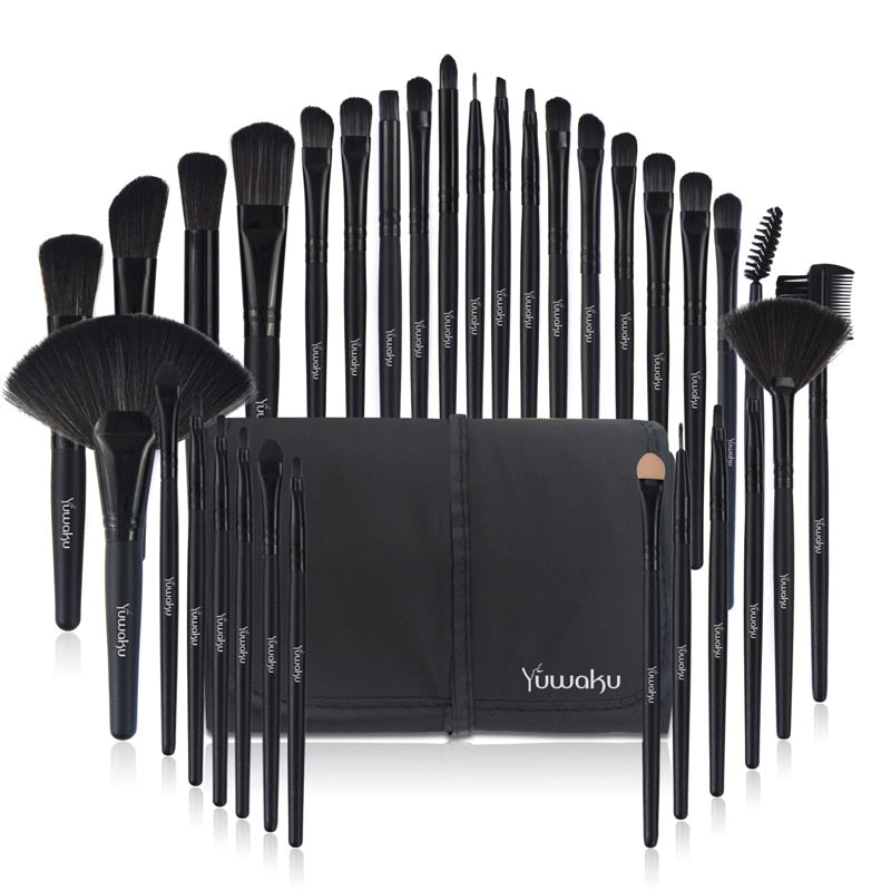 VANDER 32Pcs Makeup Brush Set W/ Bag Foundation Eye Shadows Lipsticks Powder Brushes Cosmetic Make up Brushes pincel maquiagem