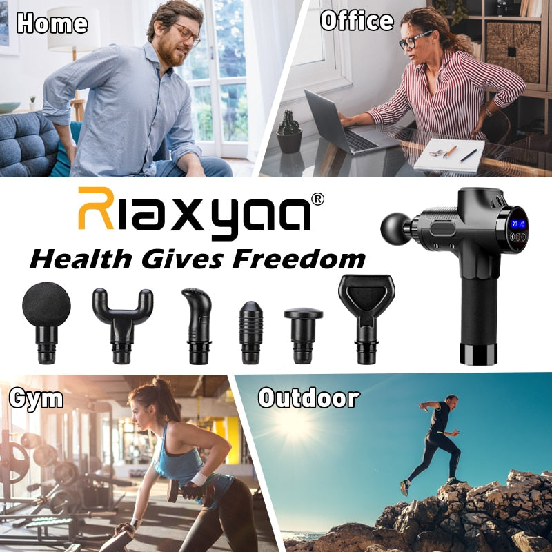 High frequency Massage Gun Muscle Relax Body Relaxation Electric Massager with Portable Bag Therapy Gun for fitness