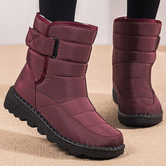 Women Boots 2021 New Winter Boots With Platform Shoes Snow Botas De Mujer Waterproof Low Heels Ankle Boots Female Women Shoes