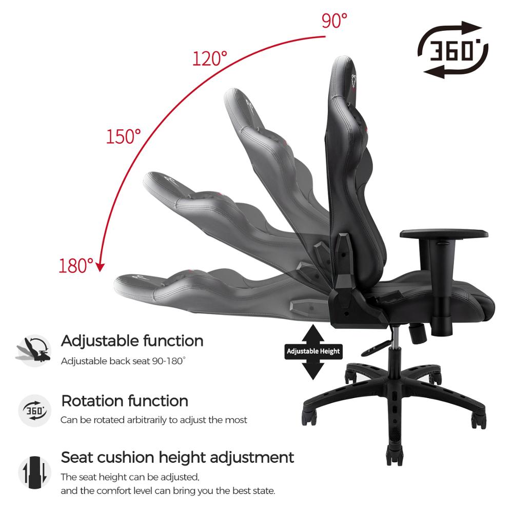 Furgle Office Chair Swivel Gaming Chair Computer Chair with High Back Game Chairs PU Leather Seat for Office Chair Furniture