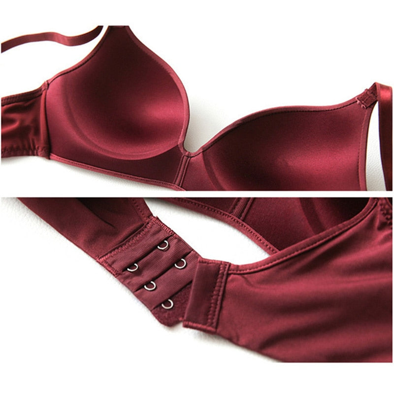 Seamless Bras for Women Push Up Bra No Wire Brassiere A B Cup Underwear Sexy Bra Three Quarters 3/4 Cup Lingerie Thin Soft Sexy