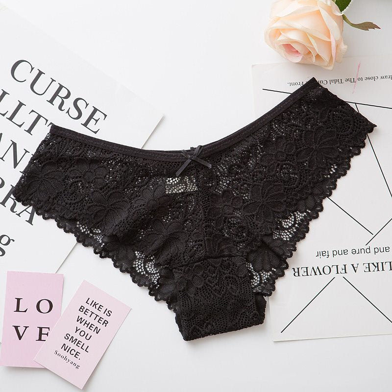 Sexy Lace Panties Women Fashion Cozy Lingerie Tempting Briefs High Quality Women's Underpant Low Waist Intimates Underwear