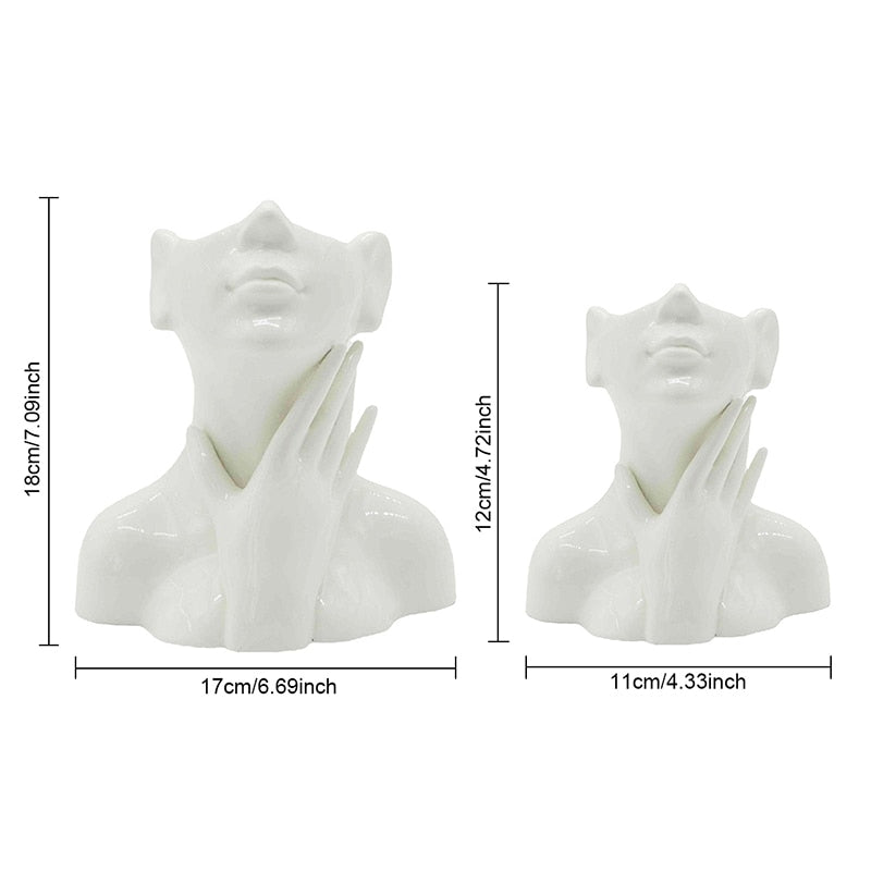 Human Body Vase Female Nude Sculpture Art Ceramics Vases Nordic Style Home Decoration Crafts Ornaments Gift Storage Accessories