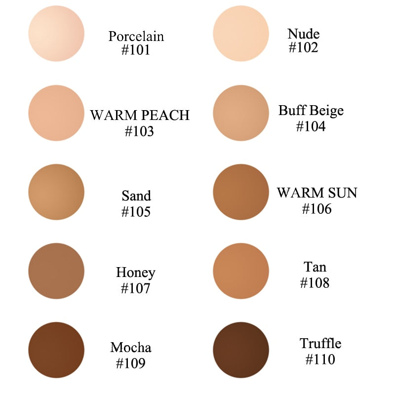 PHOERA 10Colors Soft Matte Full Coverage Liquid Foundation Concealer Longlasting Face Foundation Moisturizer Face Liquid Foundat