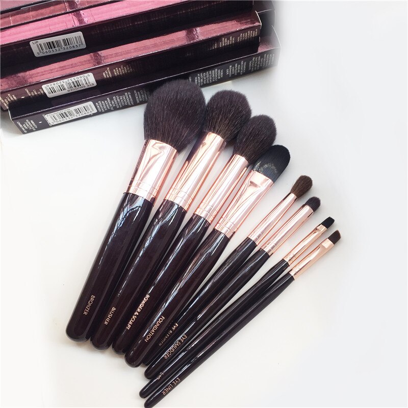 The Complete Make up Brushes Set - 8-Pcs Bronzer Blusher Powder&Sculpt Foundation Eye Blender Smudge Liner Lip Cosmetics Tools