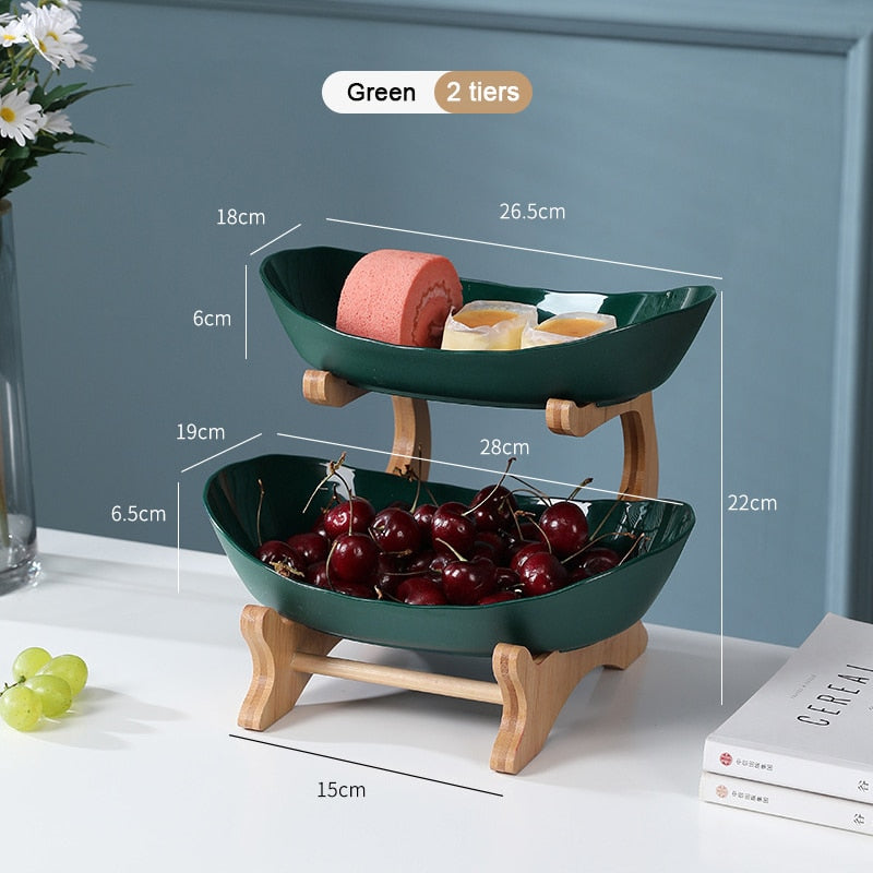 Three-layer Living Room Home Plastic Fruit Plate Snack Plate Creative Modern Dried Fruit Fruit Basket Plastic Candy Dish