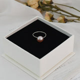 ASHIQI Real Natural Freshwater Pearl Ring