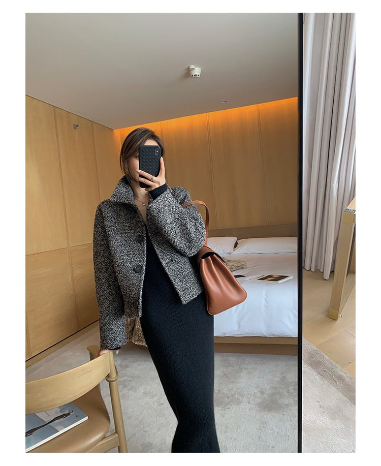 Elegant Long White Knitting Dress Women Winter V-Neck Long Sleeve Bodycon Dress Korean Office Lady High Waist Vintage Dress 2021