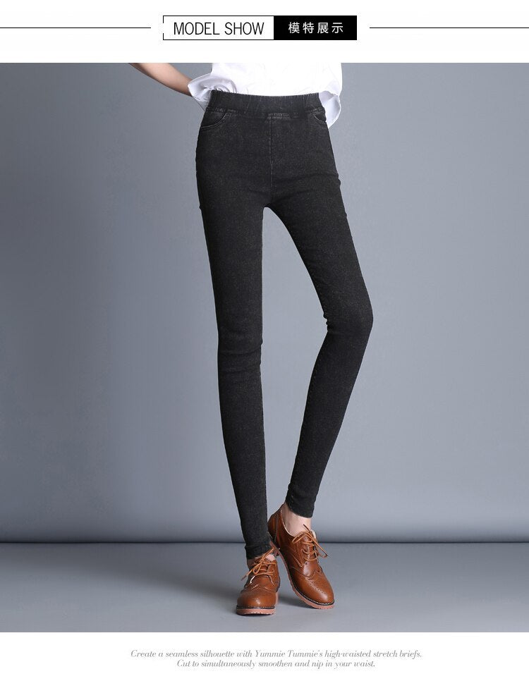 Large Size S-6XL Trousers For Women Winter high waist skinny slim Womens Pants Female Stretch Pencil Pant Pantalon Femme