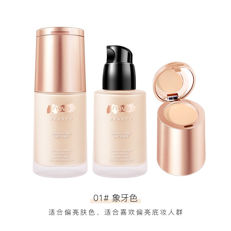 Cream Skin Care Concealer Liquid Foundation Dry Skin Moisturizing Oil Control Durable Waterproof Sweat-proof Makeup Foundation