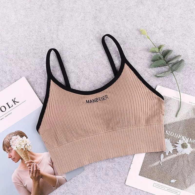 New Sports Bra For Women Gym Sexy Crop Top Bra Women Cotton Underwear Soft Comfort Tube Tops Female Brassiere Tops For Girls