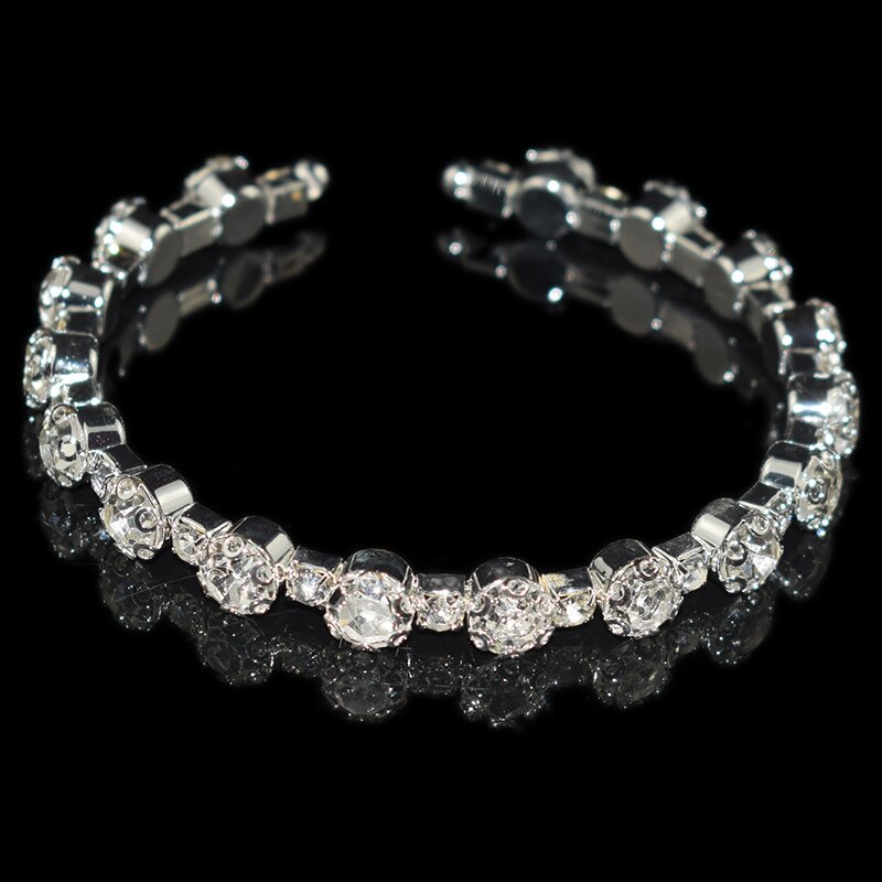 NEW Gold Silver Plated Metal Rhinestone Collar Necklaces for Women Round collar mujer collares Fashion Jewelry Choker