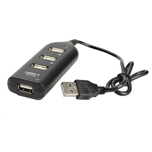 Hub Adapter USB Hub Mini USB 2.0 Hi-Speed 4-Port Splitter For PC Laptop Notebook Receiver Computer Peripherals Accessories