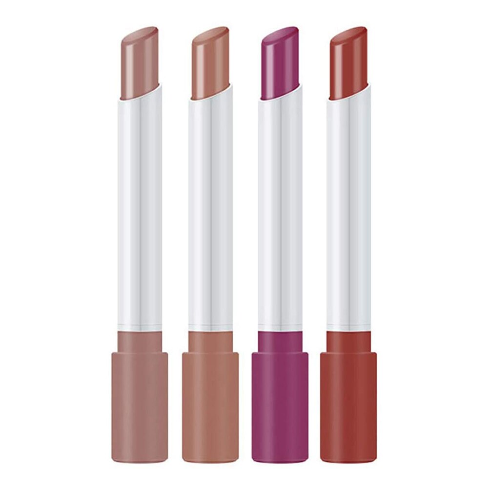 4PCS Creative Cigarette Lipstick Set Velvet Matte Long Lasting Waterproof Lipstick Sexy Nude Non-Stick Cup Lips Makeup Cosmetic