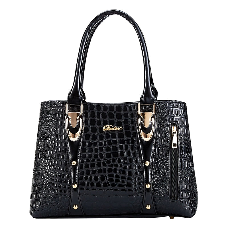 Gykaeo Famous Brand Women Handbags Ladies Hand Bags Luxury Handbags Women Bags Designer 2021 Crocodile Leather Bags for Women