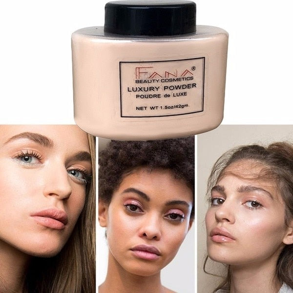 1Pc Natural Face Makeup Smooth Skin Long-lasting Loose Powder Oil Control Waterproof Mineral Fixed Make Up Setting Powder